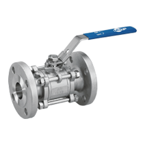 Flanged End 3-Piece Manual Ball Valve 