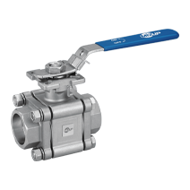 Socket Weld End 3-Piece High Pressure Ball Valve