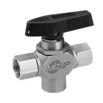 3-Piece 3-Way Instrumentation Ball Valve / Female Threaded 3-Piece 3-Way Instrumentation Ball Valve / Female Threaded